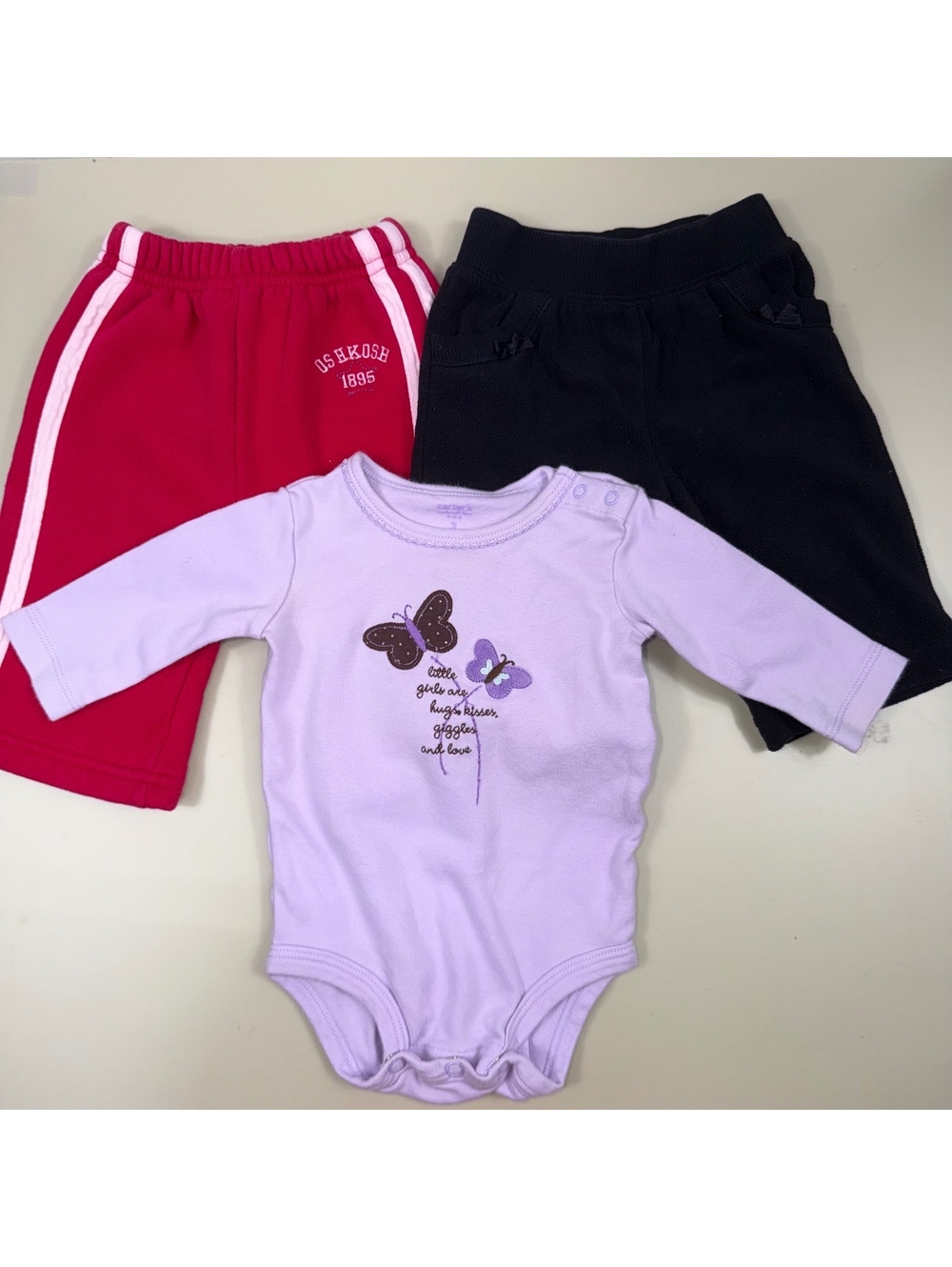 OshKosh Carter’s Circo Baby Girl 3M 3-Piece Lot